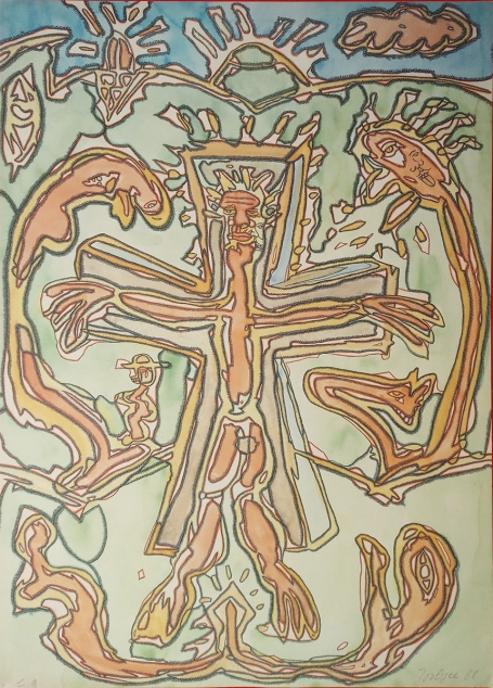 Litho van de Belgische lithomaker Pjeroo Roobjee