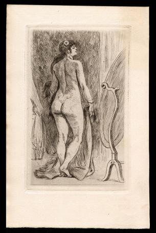 La femme a la fourrure, debout Exsteens 492.5 1881