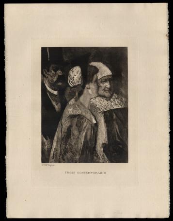 Heliogravure Trois Contemporains Exsteens 1116