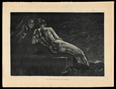 Heliogravure la messagère du diable Exsteens 1018 1908