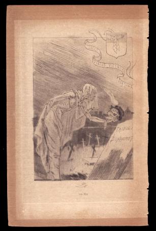 Chez les passants Frontispice 1890 Exsteens 523