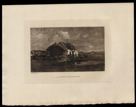 Heliogravure La ferme abandonnée Exsteens 1122