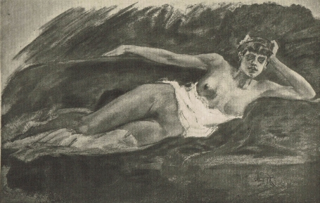 Félicien Rops met een heliogravure