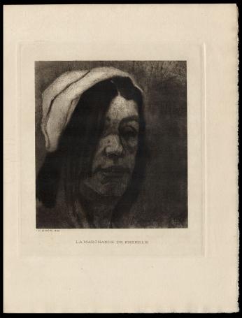 Heliogravure La Marchande de krekels Exsteens 1121