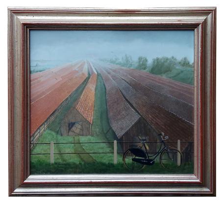 Mijn fiets bij de steenbakkerijen 1987