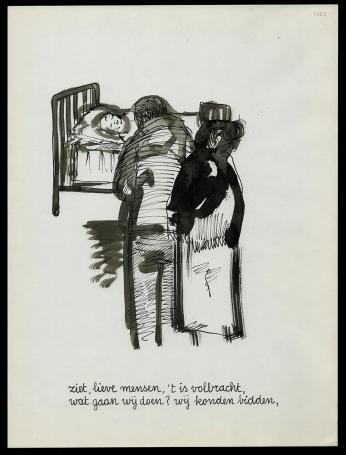 Tekening uit 1965 van Rudi Pillen kopen