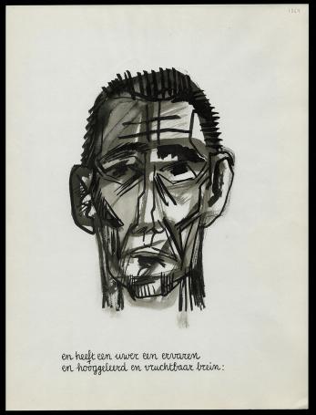 Tekening uit 1965 van Rudi Pillen kopen