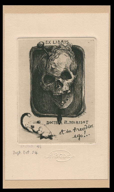 ex libris van Jean de Sauteval of Dr. Jean Morisot