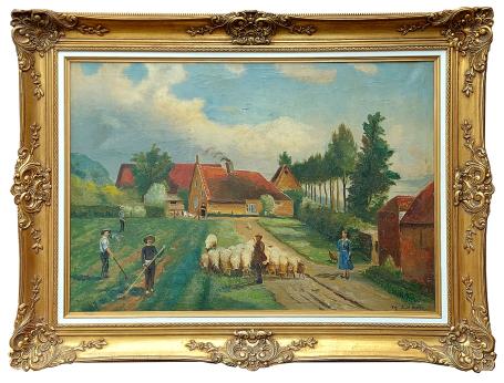 Op wandel met de schapen 1949