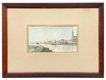 De Schelde, rivier aan de bocht (St-Amands)