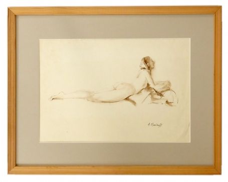 Tekening van de Belgische kunstenares Alice Keelhoff