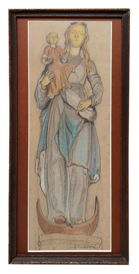 O.L.Vr aan de voorgevel Kerk Begijnhof te Leuven