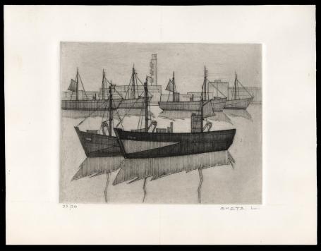 Twee vissersboten te Oostende 22/30