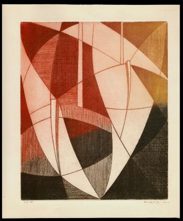 Abstracte ets, Scheepsboegen 2/5 Kl.