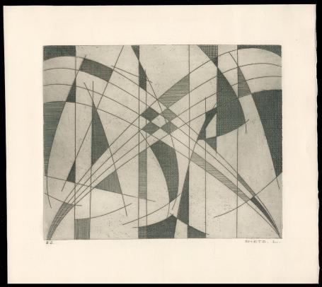 Ets, Abstracte compositie E.A.