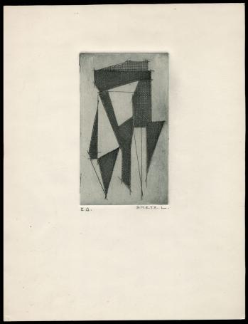 Abstract hersenspinsel E.A.