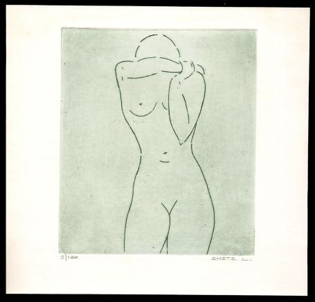 Verlegen staande dame 2/100