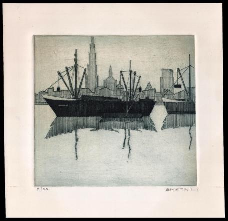 Vrachtschip aan de Antwerpse rede 2/20