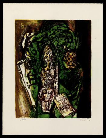 Abstracte compositie, mensen in AFRIK 9/150