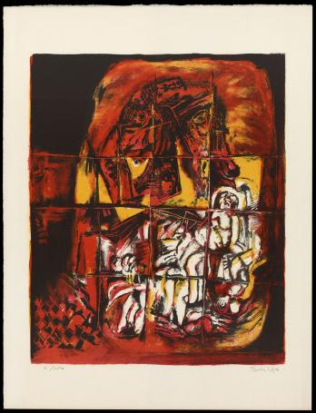 Abstracte compositie, de mensen in de stad 6/150