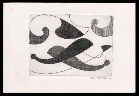 Speelse rondingen (zwart)