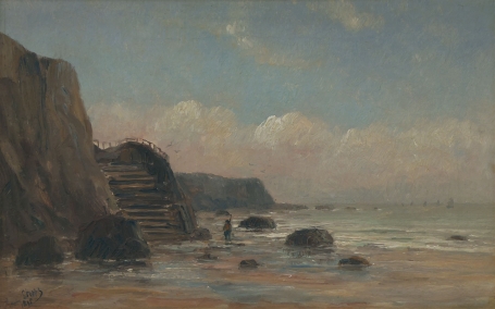 Romain Steppe met een strandgezicht