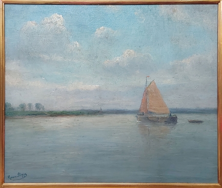 Schilderij op paneel van Romain Steppe