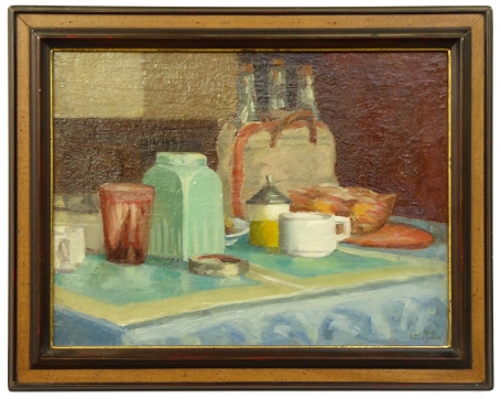 Stilleven Basseliersstraat Deurne 1945