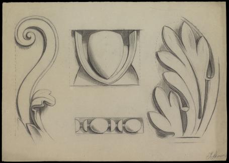 éénvoudige schetsen voor ornamenten