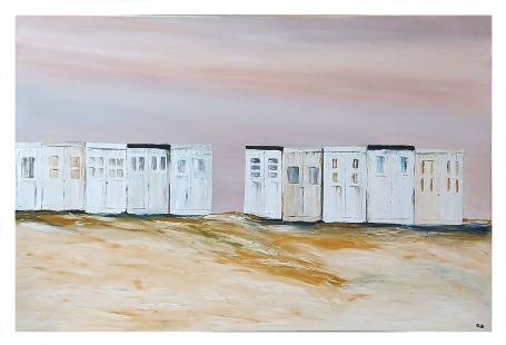 Strandcabines aan onze Belgische kust 2008