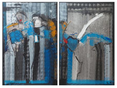 Diptiek "de abstractie van de ziel"