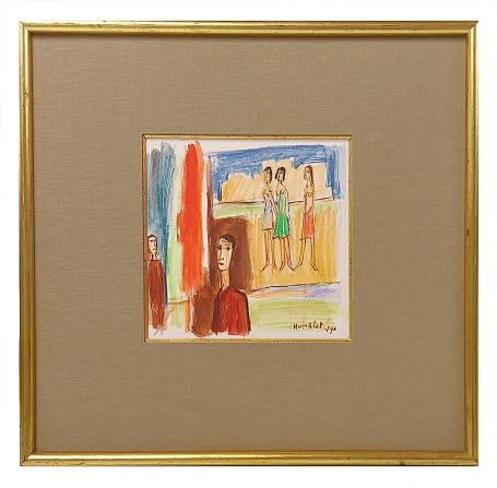 2 heren en drie dames 1990