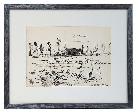 Tekening, Het huisje in de verte 1963