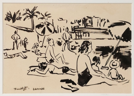 Kunstwerkje op papier van de Belgische kunstenaar Theo Humblet kopen