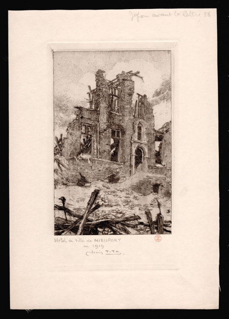 Hotel de Ville de Nieuport 1919