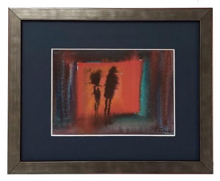 Abstractie, wandelend duo 2004