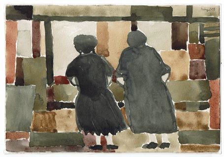 Two woman at the window 1958