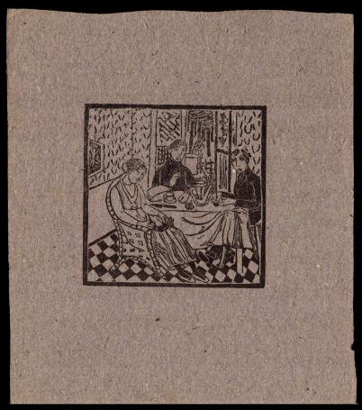 Houtsnede, Quelques images de la vie d'un artiste en 1917 planche 2