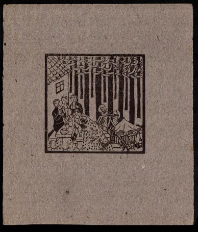 Houtsnede, Quelques images de la vie d'un artiste en 1917 planche 9