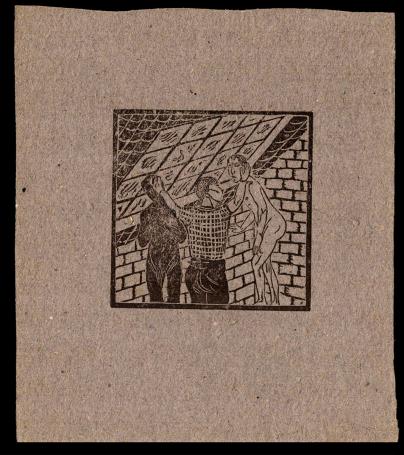 Houtsnede, Quelques images de la vie d'un artiste en 1917 planche 4