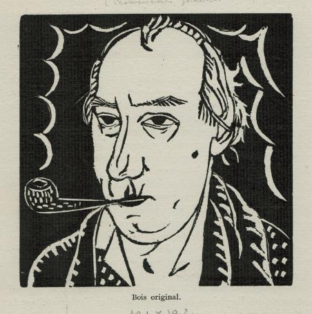 Houtsnede Autoportrait 1928  x/15