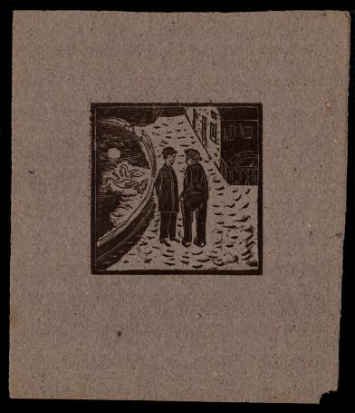 Houtsnede, Quelques images de la vie d'un artiste en 1917 planche 10