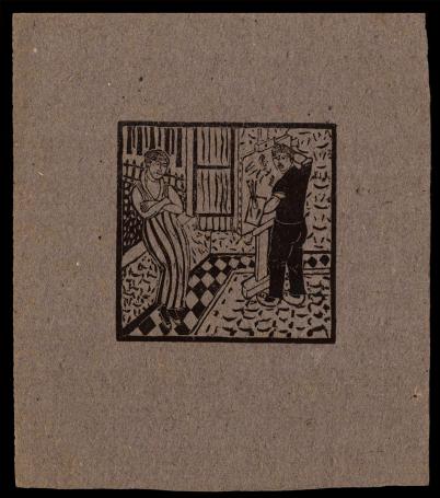 Houtsnede, Quelques images de la vie d'un artiste en 1917 planche 11