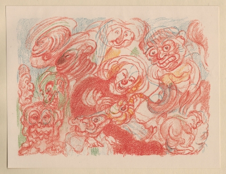 Litho van James Ensor uit 1921