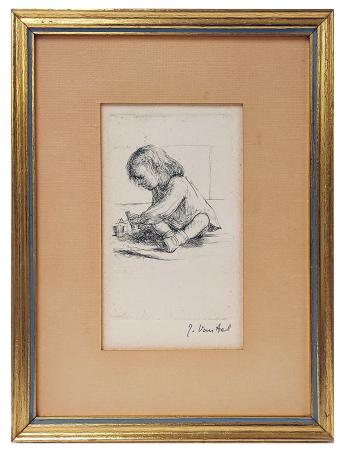 Kleuter met speelgoed