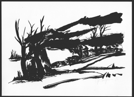 Litho Landschapje 1976
