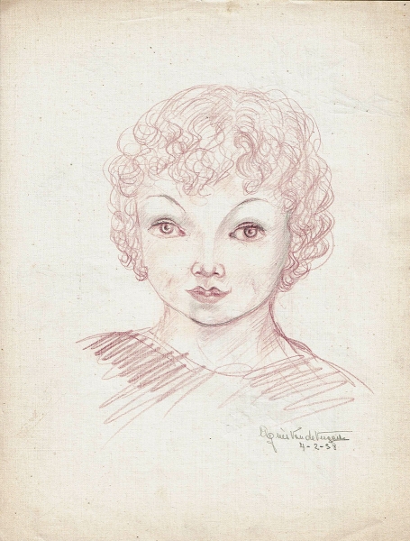 Frivool meisjeshoofd 1938