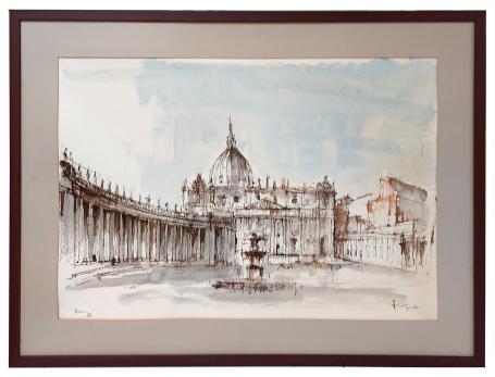Aquarel, Rome 1975