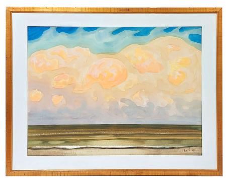 Aquarel, de Vlaamse kust
