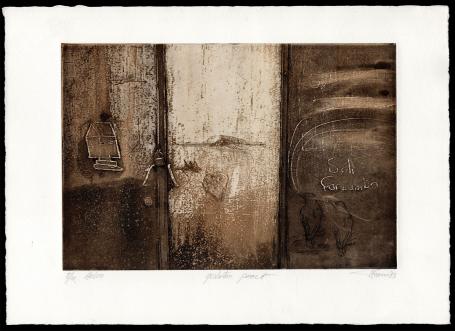 Helio aquatint, Gesloten poort 1993 8/10